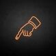 Zeigefinger Hand LED-Neonschild für Bar Club