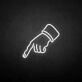Zeigefinger Hand LED-Neonschild für Bar Club