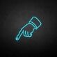 Zeigefinger Hand LED-Neonschild für Bar Club