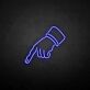 Zeigefinger Hand LED-Neonschild für Bar Club