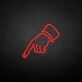 Zeigefinger Hand LED-Neonschild für Bar Club