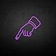 Zeigefinger Hand LED-Neonschild für Bar Club