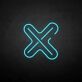 X-Symbol LED-Neonschild für Bar und Club