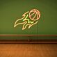 Basketball LED-Neonschild für Sportzimmer und Jugendzimmer