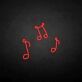 Musiknoten LED-Neonschild Wohnzimmer Musikstudio