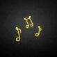 Musiknoten LED-Neonschild Wohnzimmer Musikstudio