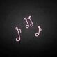 Musiknoten LED-Neonschild Wohnzimmer Musikstudio