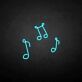 Musiknoten LED-Neonschild Wohnzimmer Musikstudio