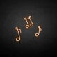 Musiknoten LED-Neonschild Wohnzimmer Musikstudio