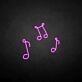 Musiknoten LED-Neonschild Wohnzimmer Musikstudio