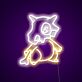 Comic-Dinosaurier mit Schädelmaske LED-Neonschild Schlafzimmer Gamingzimmer