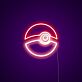 Pokéball Symbol LED-Neonschild für Gamingzimmer