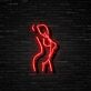 Silhouette einer Frau LED-Neonschild für Bar Club