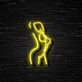 Silhouette einer Frau LED-Neonschild für Bar Club
