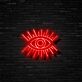 Auge mit Strahlen LED-Neonschild für Bar Club