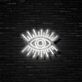 Auge mit Strahlen LED-Neonschild für Bar Club