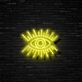 Auge mit Strahlen LED-Neonschild für Bar Club
