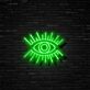 Auge mit Strahlen LED-Neonschild für Bar Club