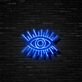 Auge mit Strahlen LED-Neonschild für Bar Club