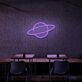 Planet mit Ring LED-Neonschild für Café oder Wohnzimmer