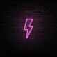 Blitzsymbol LED-Neonschild für Home Office Arbeitszimmer