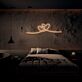 zwei verbundene Herzen LED-Neonschild für Wohnzimmer oder Schlafzimmer