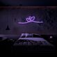 zwei verbundene Herzen LED-Neonschild für Wohnzimmer oder Schlafzimmer