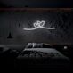 zwei verbundene Herzen LED-Neonschild für Wohnzimmer oder Schlafzimmer