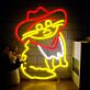 Cowboy Katze LED-Neonschild für Wohnzimmer Bar