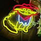 Cowboy Katze LED-Neonschild für Wohnzimmer Bar