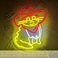 Cowboy Katze LED-Neonschild für Wohnzimmer Bar