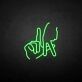 Handgeste mit Fingern LA LED-Neonschild Wohnzimmer Bar