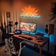 Sonnenaufgang über Wellen LED-Neonschild Wohnzimmer Schlafzimmer