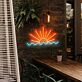 Sonnenaufgang über Wellen LED-Neonschild Wohnzimmer Schlafzimmer