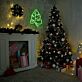 Blatt LED-Neonschild Wohnzimmer Weihnachten