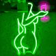 tanzende Frau mit Weinglas LED-Neonschild für Bar Club