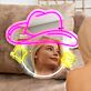 Cowboyhut mit Sternsymbolen LED-Neonschild für Schlafzimmer oder Friseursalon