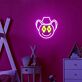 Cowboy Smiley Gesicht LED-Neonschild Wohnzimmer Kinderzimmer