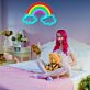 Regenbogen mit Wolken LED-Neonschild für Kinderzimmer und Wohnzimmer
