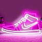 Sneaker LED-Neonschild für Wohnzimmer oder Schaufenster