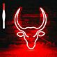 Stierkopf LED-Neonschild für Bar und Wohnzimmer