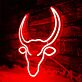 Stierkopf LED-Neonschild für Bar und Wohnzimmer