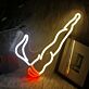 brennende Zigarette LED-Neonschild für Bar Club