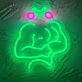 Frosch mit Muskelarmen LED-Neonschild für Fitnessstudio