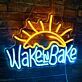 Wake n Bake LED-Neonschild für Bäckerei Café