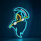 Sensenmann LED-Neonschild für Bar oder Gaming Zimmer