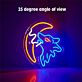 heulender Wolf mit Mond LED-Neonschild Wohnzimmer Bar