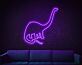 Dinosaurier LED-Neonschild Wohnzimmer Kinderzimmer