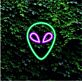 Alienkopf LED-Neonschild für Schlafzimmer Wohnzimmer