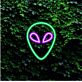 Alienkopf LED-Neonschild für Schlafzimmer Wohnzimmer